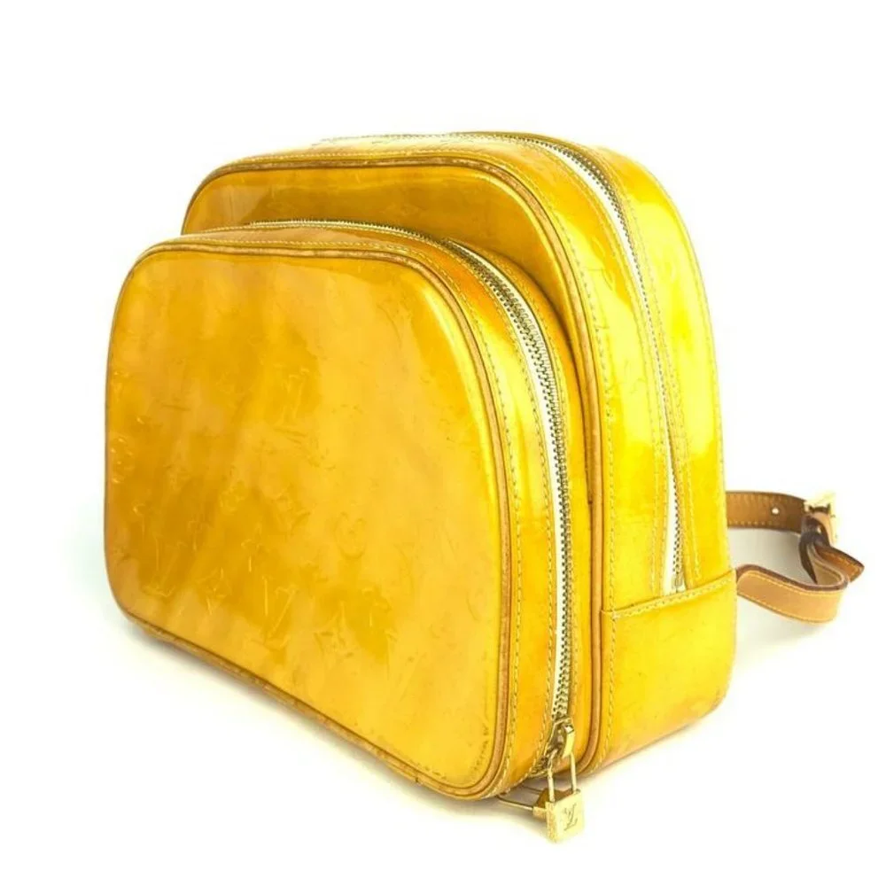 Louis Vuitton Yellow Monogram Vernis Murray Backpa